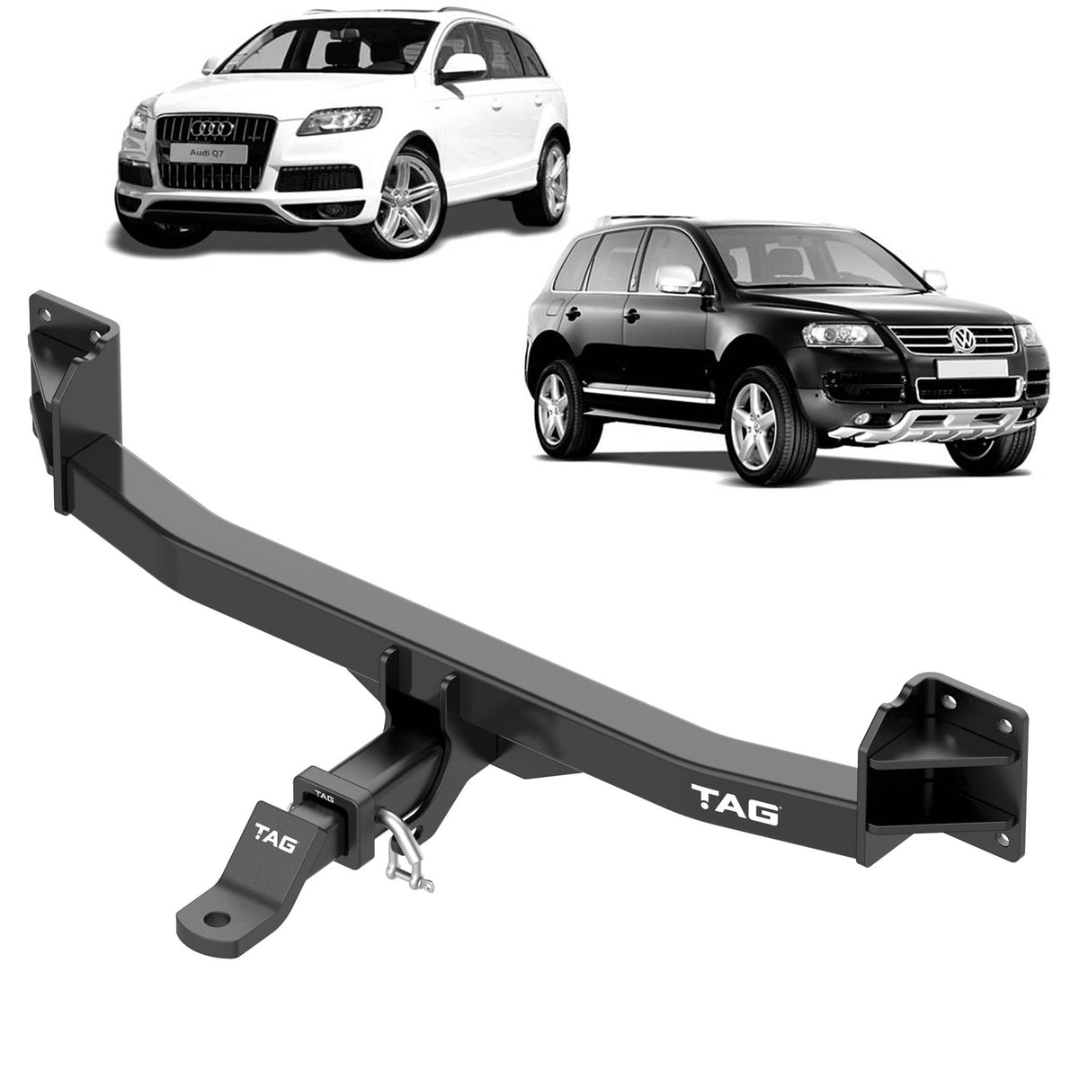 TAG Heavy Duty Towbar for Audi Q7 2006-2015, Volkswagen Touareg 2003-2011 | 3500kg towing - T4P532