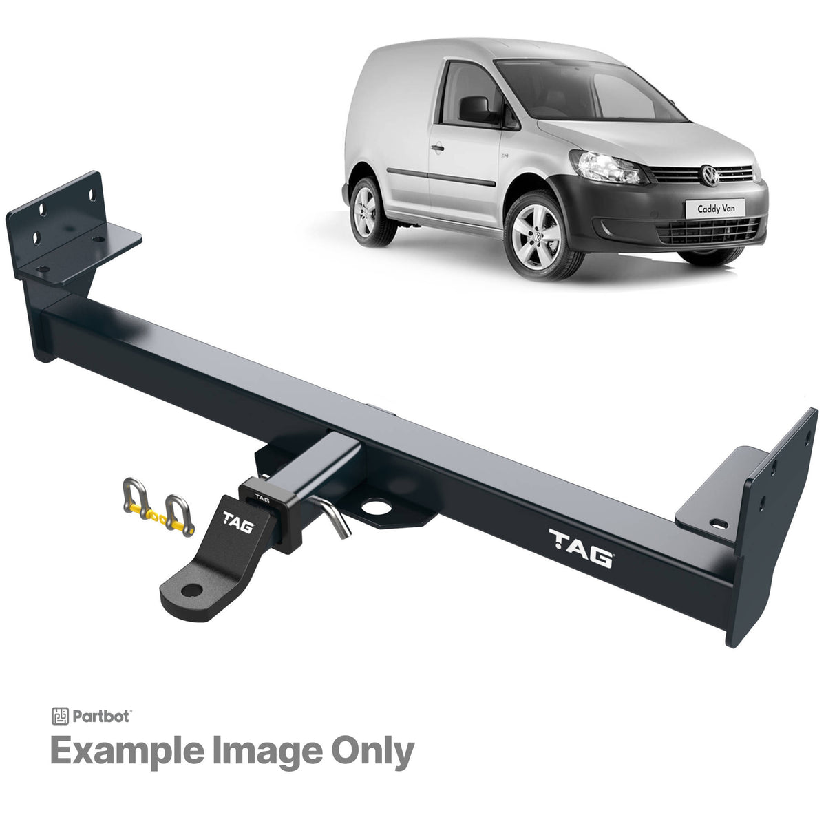 TAG Heavy Duty Towbar & Universal Wiring for Volkswagen Caddy 2004-2021 | 1500kg towing - T4P575-K301