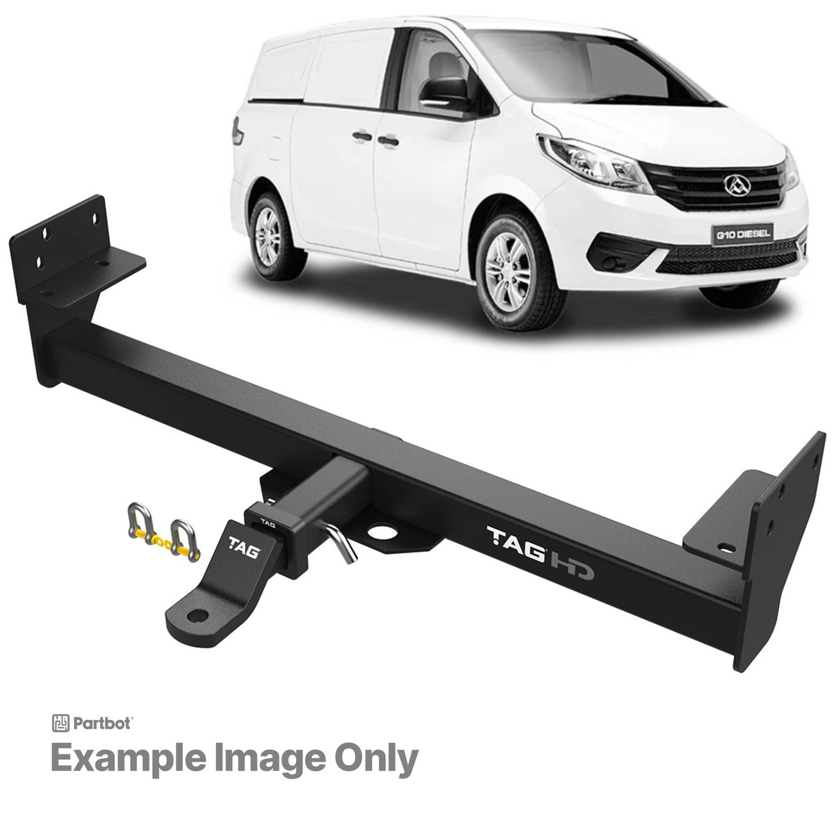 TAG Heavy Duty Towbar & Direct Fit Wiring Harness for LDV G10 2015-on | 1500kg towing - T4P658-K101