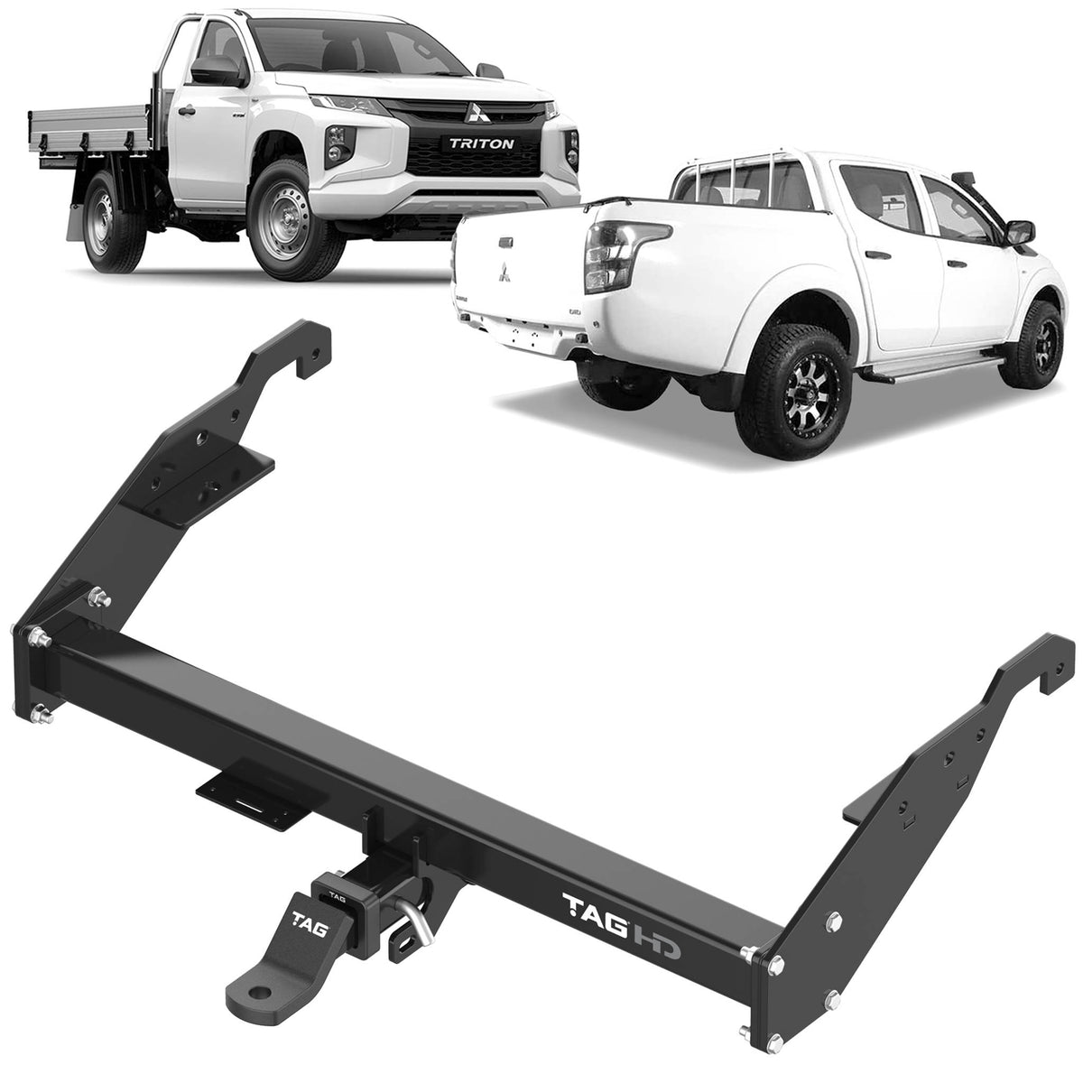 TAG Ford Ranger PX (2011 - 2022), Mazda BT-50 UR/UP Series (2011 - 2020) Cab Chassis Extreme Recovery Towbar & Direct Fit