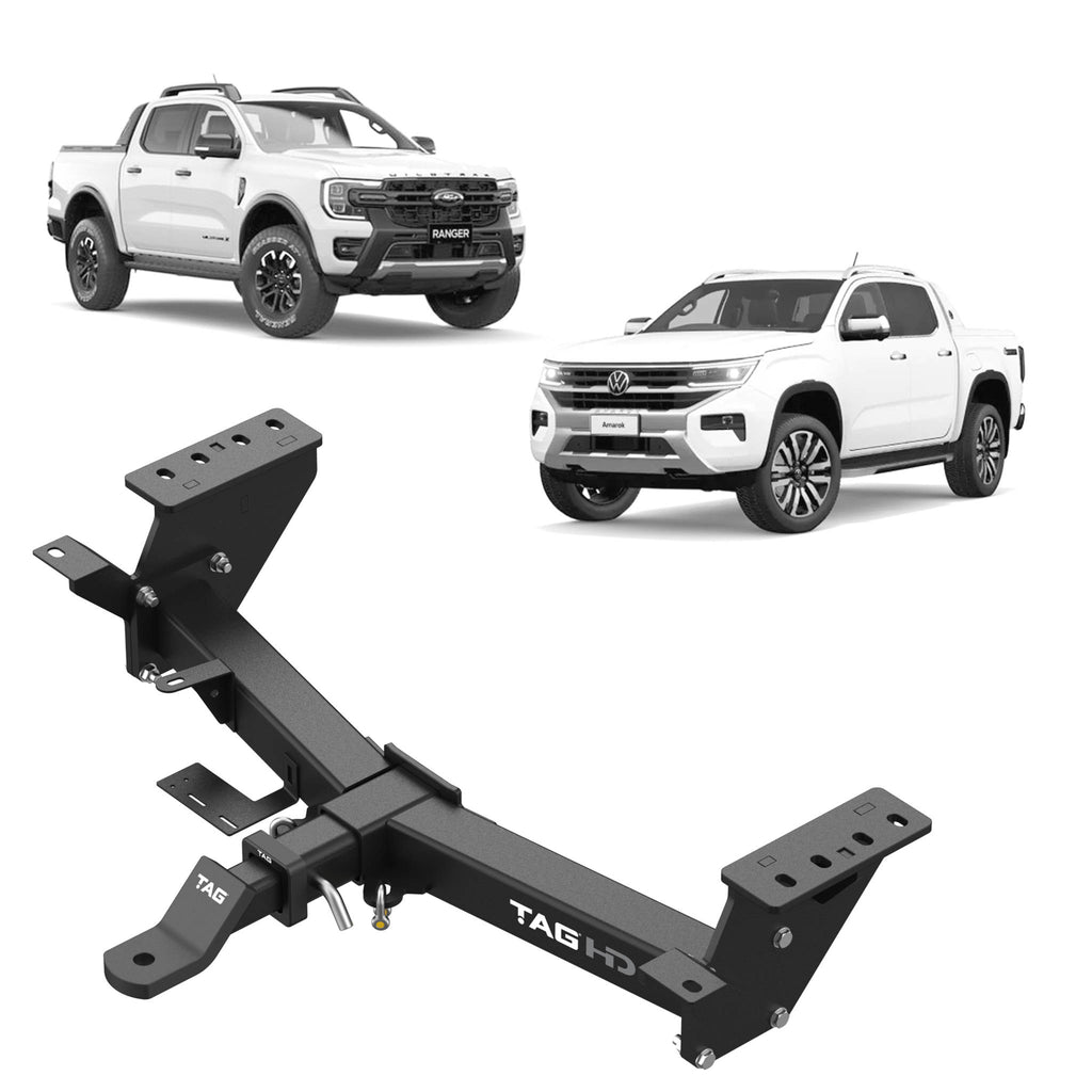 TAG - Towbar to Suit Ford Ranger Next-Gen (Styleside Ute 2022 - on), Volkswagen Amarok (2022 - on) Heavy Duty Towbar