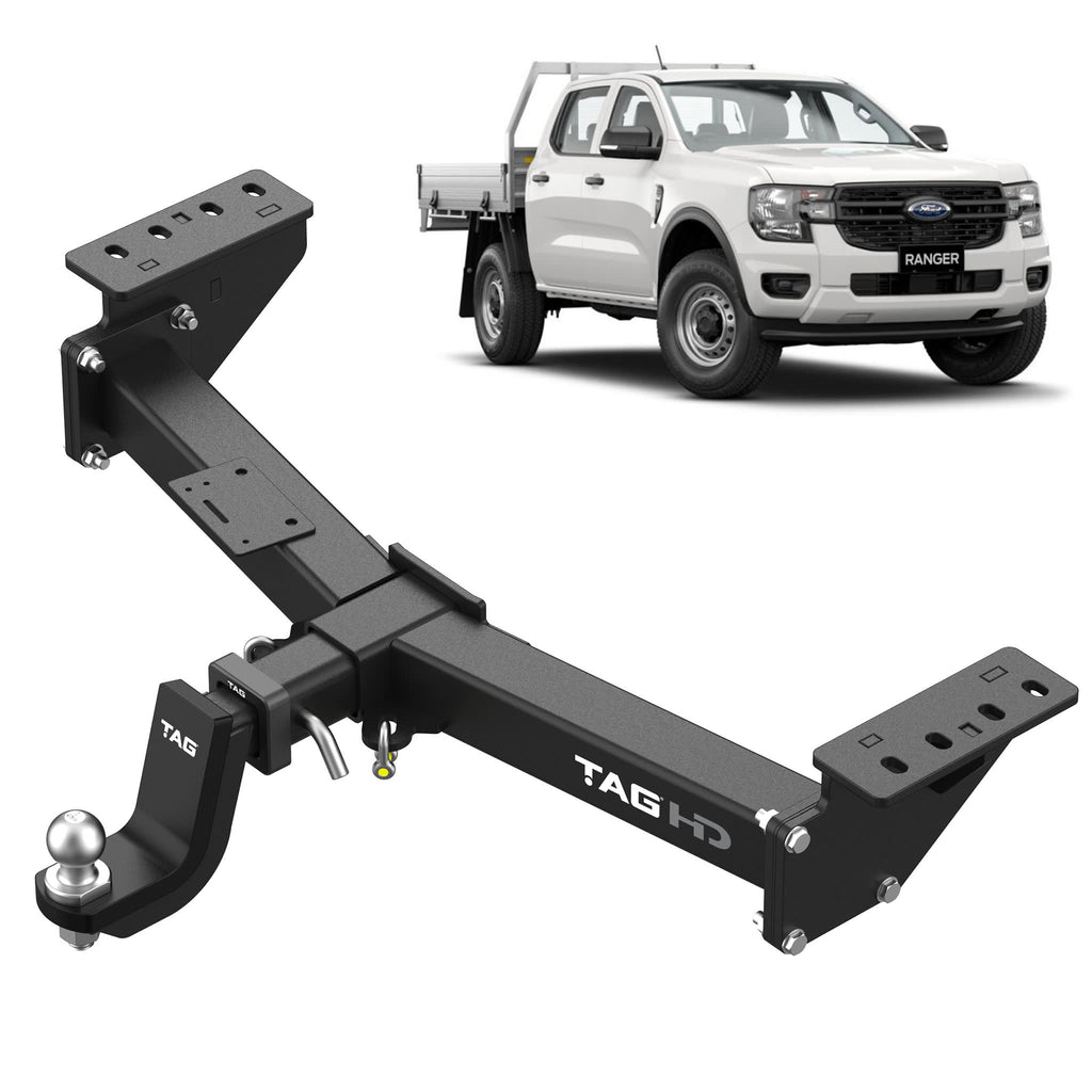 TAG - Heavy Duty Towbar for Next-Gen Ford Ranger (Cab Chassis 06/2022 - on), Volkswagen Amarok (Cab Chassis 12/2022 - on)