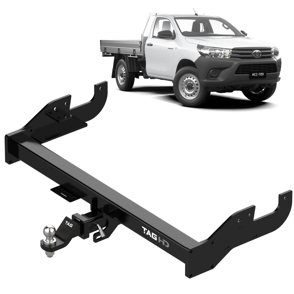 TAG - Toyota Hilux (2005 - On) - Heavy Duty Towbar with Long/Extended Tray