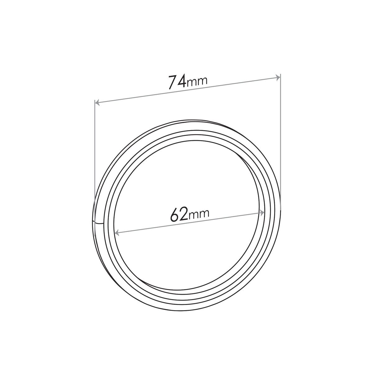 Redback 62mm Ring Gasket for Toyota - 10 Pack - TYG104-10