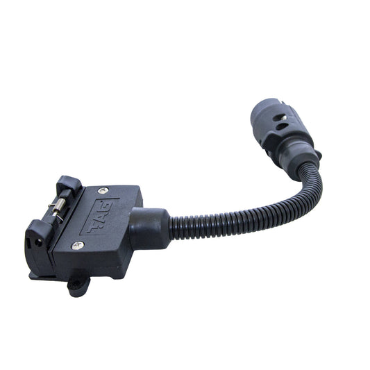 TAG - Trailer Adaptor - 7 Pin Euro To 7 Pin Flat 300mm Long