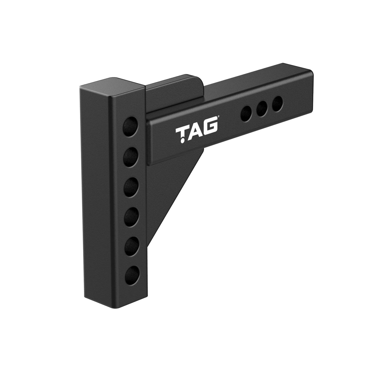 TAG Adjustable Heavy Duty Tow Ball Mount 90° Face, 50mm Square Hitch, 174mm Drop, 199mm Rise, view 7