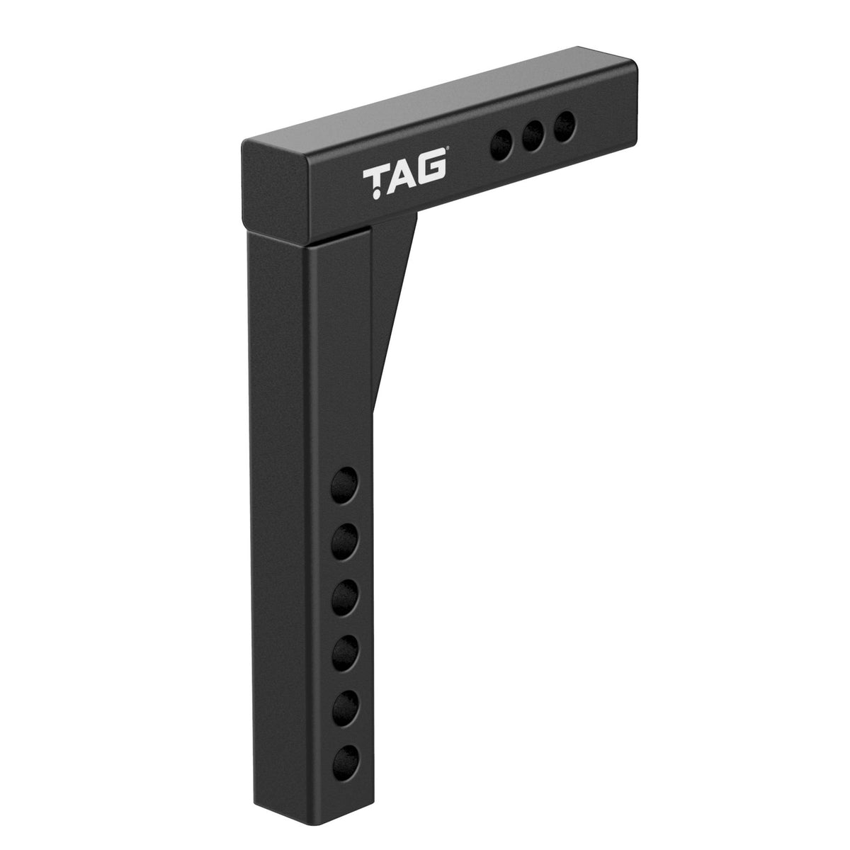 TAG Adjustable Heavy Duty Tow Ball Mount 90° Face, 50mm Square Hitch, 360mm Drop, 385mm Rise, view 6