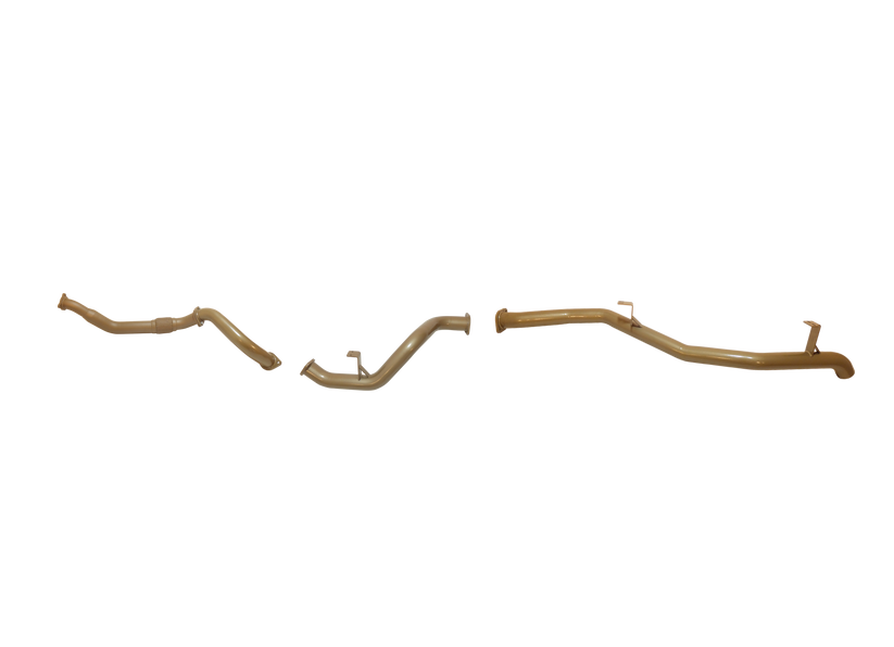 King Brown - Toyota Landcruiser 70/78 Series V8 4.5L Single Turbo Troopy March 2007 to August 2016 (without DPF/Air Purifier) - Single 3" with Rear Pipe Only Kit