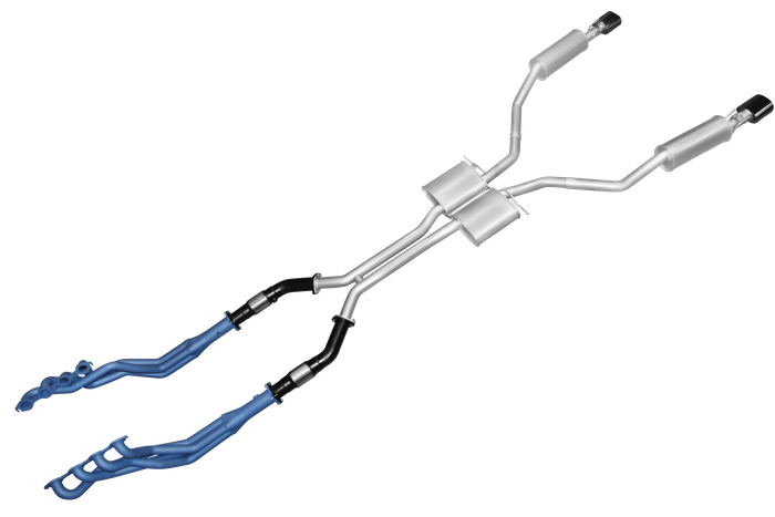 Manta Twin 2.5″ Aluminised Full System with Extractors & Centre & Rear Mufflers | Holden Commodore VU VY VZ 2000–2007