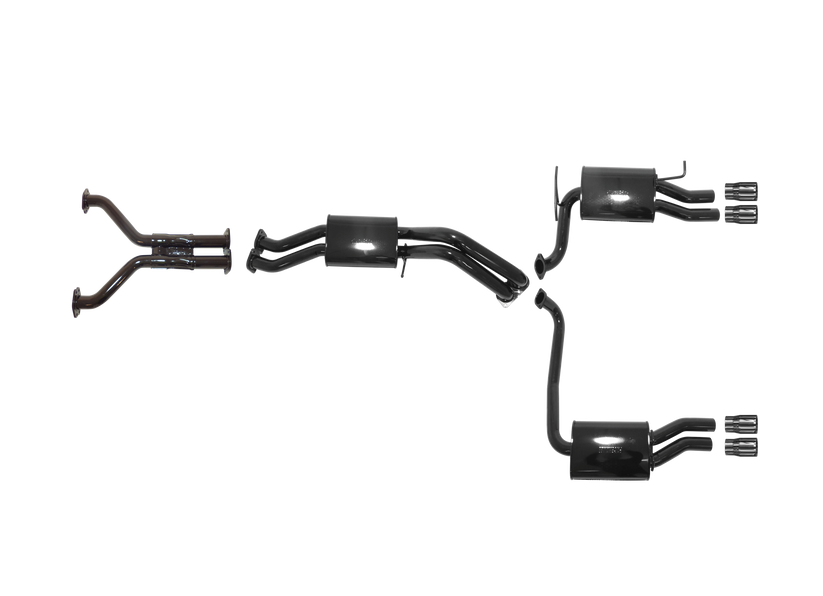 Pacemaker - Ford Falcon GT FG and FG-X XR8 5.0L Supercharged Coyote Cat Back System with Duel Rear Muffler and Quad Tip Outlet