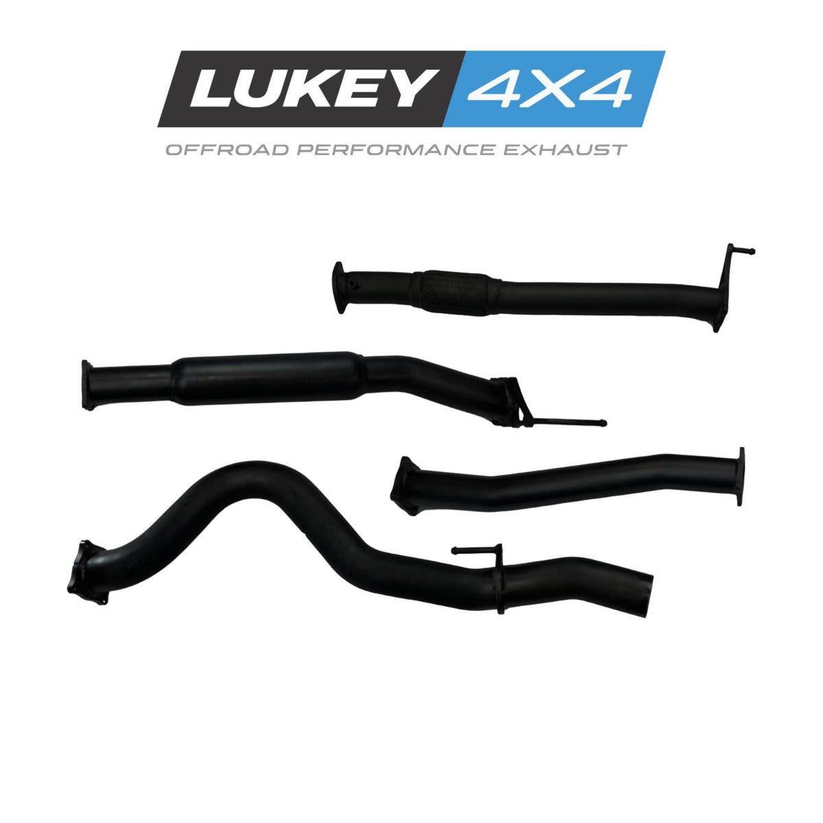 Lukey 4x4 Exhaust System for Isuzu D-MAX DPF Back 2016-2020 | 76mm - LKY-DMAX-DPF-HD