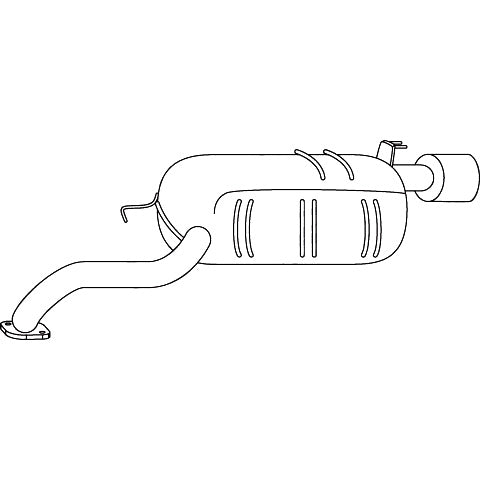 Redback Standard Replacement Exhaust for Hyundai Santa Fe 2006-2009 - M0158