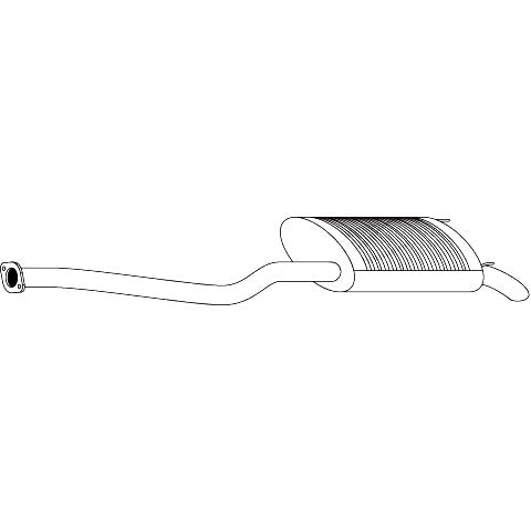 Redback Standard Rear Muffler for Hyundai Trajet FO Minibus 2.7L 2000-2004 - M4228