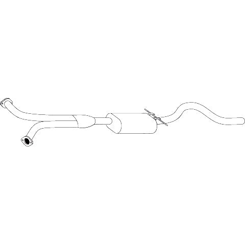 Redback Standard Replacement Exhaust for Holden Commodore 2004-2007 - M7569