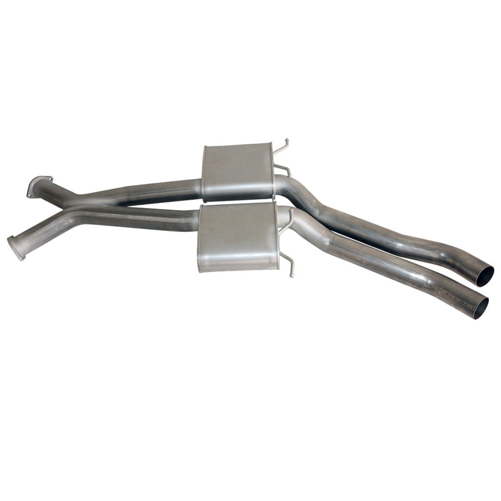 ESA - Holden Commodore VT-VZ V6 & V8 Sedan Twin 3" Kit - Inc X-pipe & Everflo Mufflers