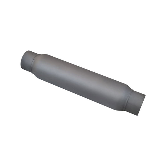 Redback 3" Hotdog Muffler Centre/Centre 15"x4" Round Aluminised Steel