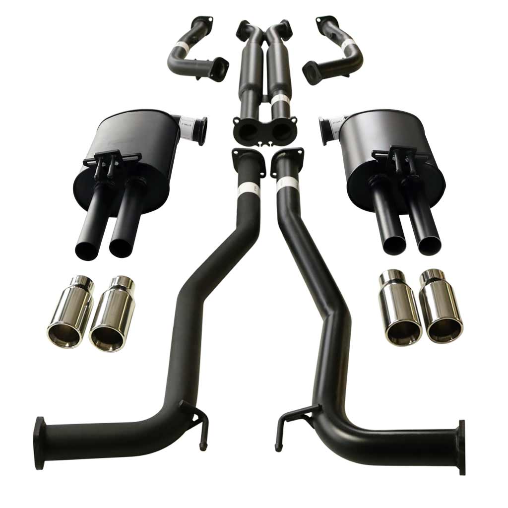 ESA - Holden Commodore VE, VF V6 V8 Ute 2 1/2" Kit with 2 x Hotdog - X-Pipe & 4 x SC Tips