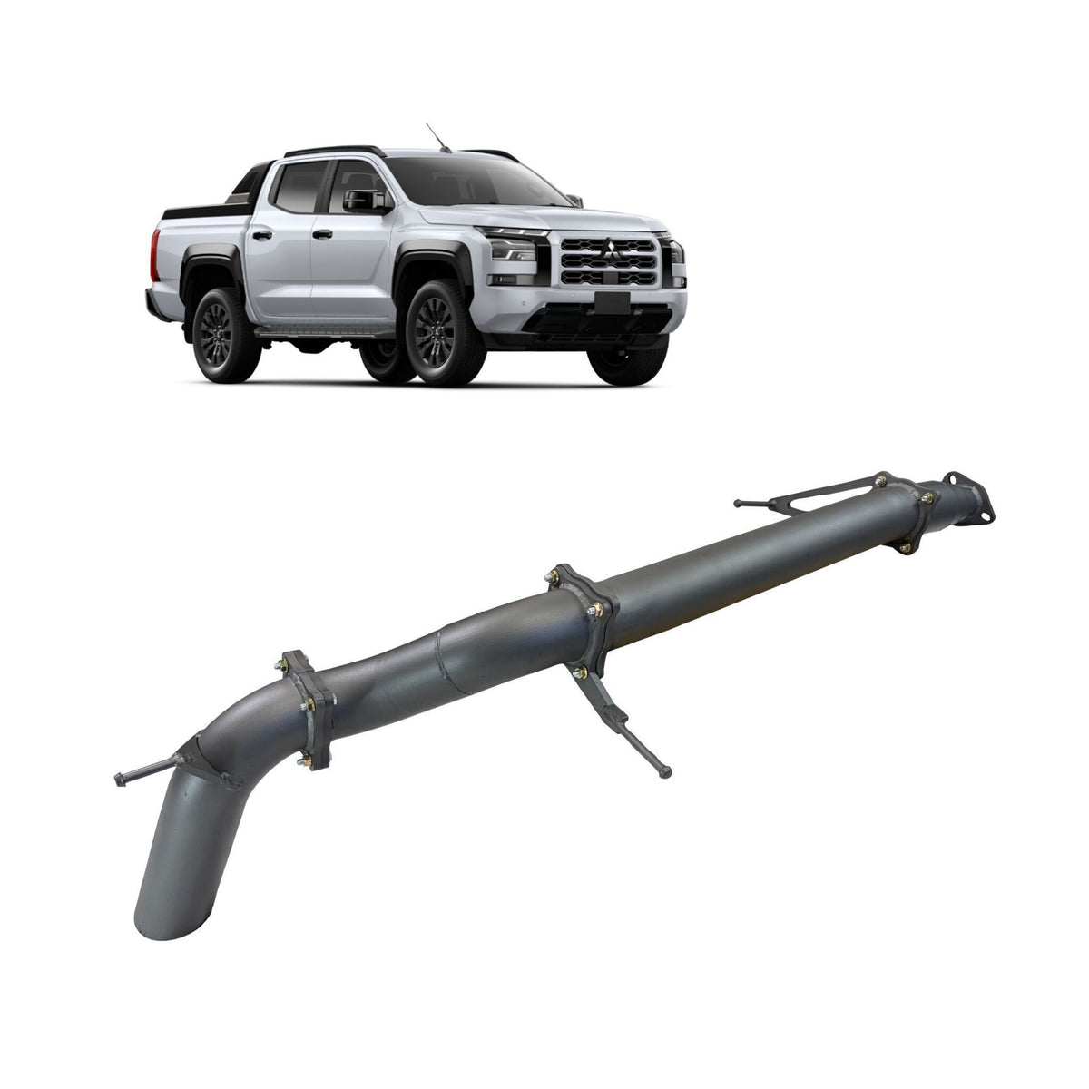 Redback Extreme Duty Exhaust for Mitsubishi MV Triton 2023-on | 3.5" - MTX32935-PO