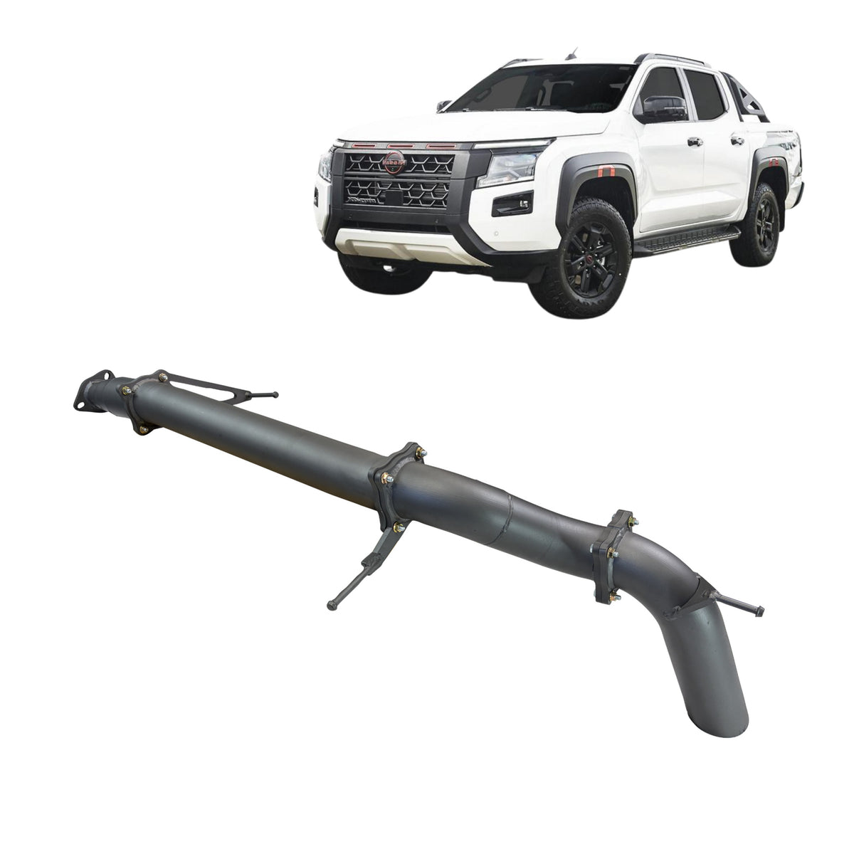 Redback 4x4 Exhaust System Kit for Nissan Navara 2025-on | 3.5" - NNX54835-PO