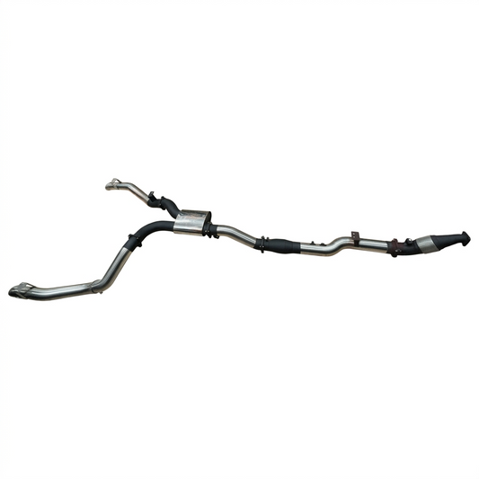 Manta Twin 4″ Stainless Turbo Back Exhaust With Cat & Muffler | Toyota Landcruiser 79 Series VDJ79 Ute 4.5L V8 TD 2016–on