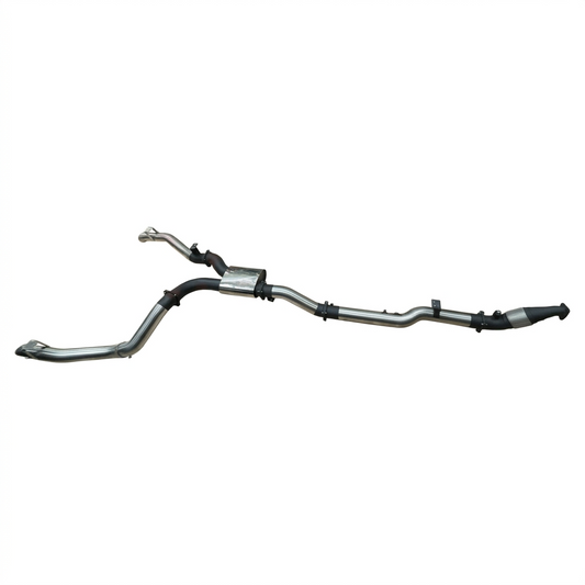 Manta Twin 4″ Stainless Turbo Back Exhaust Without Cat & With Muffler | Toyota Landcruiser 79 Series VDJ79 Ute 4.5L V8 TD 2016–on