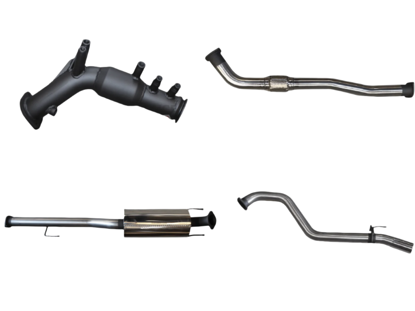 Manta - Toyota Hilux GUN125R 2.4L Turbo Back 3in Muffler With Cat