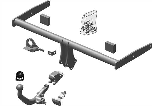 BRINK - Audi A1 (2014 - 2018) European Towbar