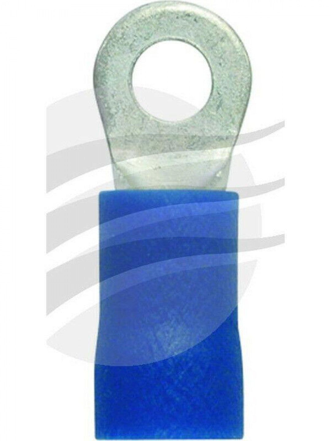 Jaylec - Pack Of 10 Ring Terminal 3mm Insul Pvc Std Crimp Blue Use