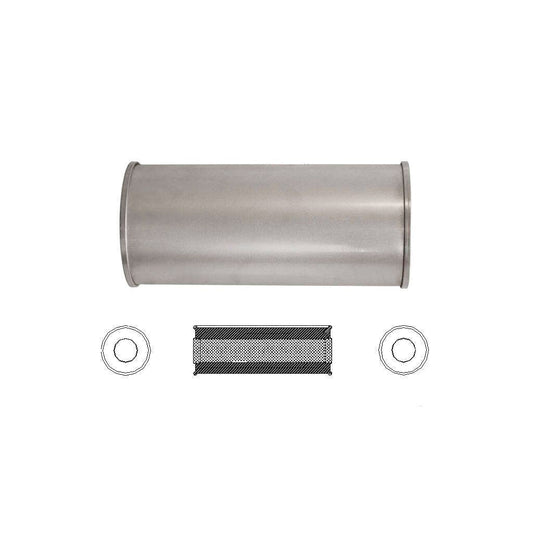 MSA Universal Muffler - 3" Inch 6" Round X 14" Long Straight Through