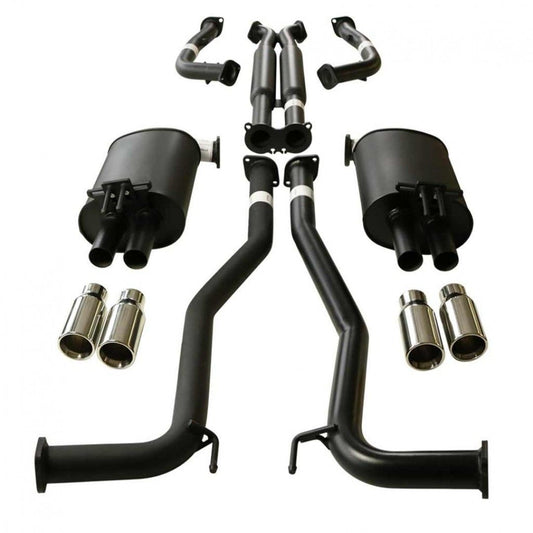 ESA - Holden Commodore VE, VF V6 V8 Sedan Wagon 2 1/2" Kit with Hotdog - X-Pipe & 4 x SC Tips
