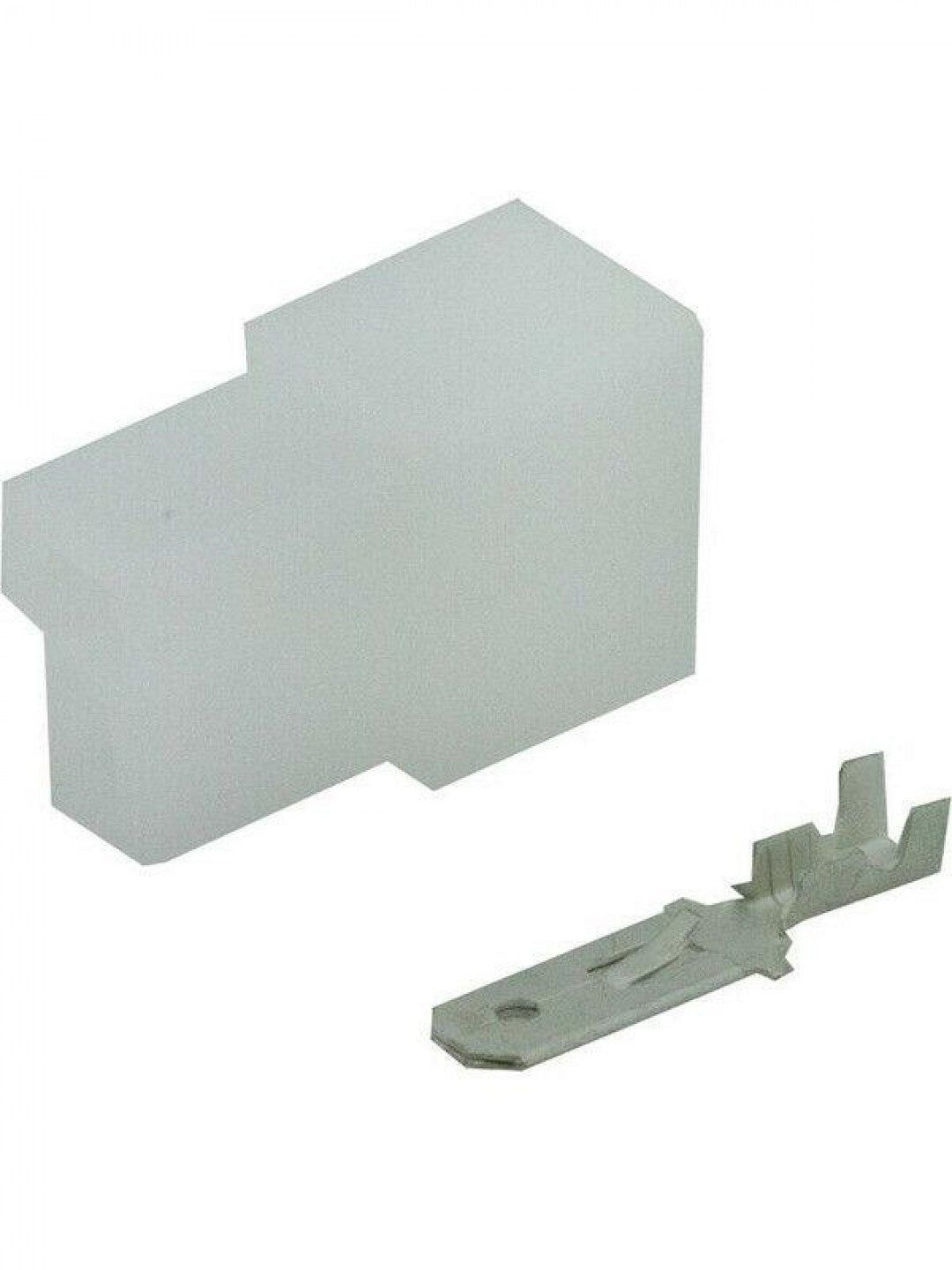 Jaylec - Pack Of 10 Qc Connector Housing with Terminals Male 2 Way No Locking