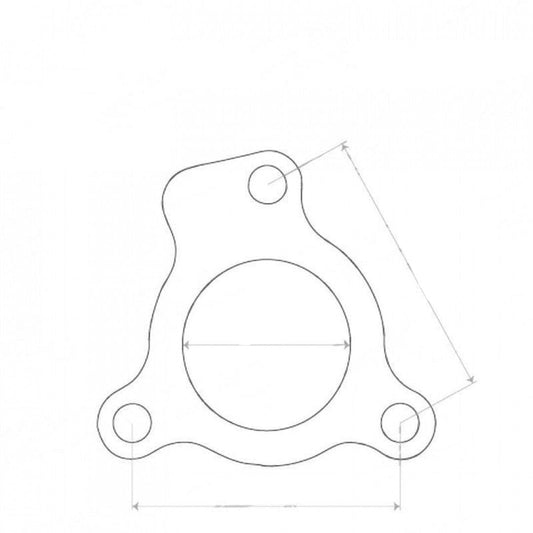 Flange Gasket - Suited For Ford Laser KF/KH & KJ/KL, Inside Diameter 52mm