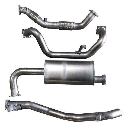 Berklee Performance - Toyota Landcruiser 79 Series (2 DOOR CHASSIS) 3" Mild Steel Turbo Back Exhaust System (Ballistic Exhaust)