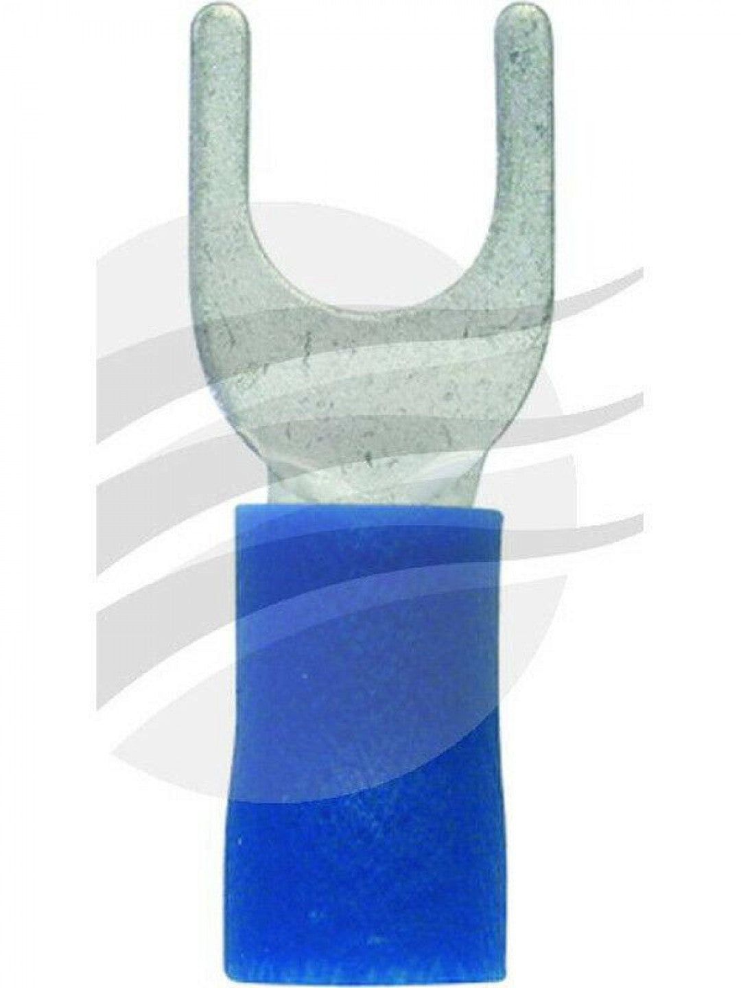 Jaylec - Pack Of 100 Spade Terminal 5mm Insul Pvc Copper Sleeve