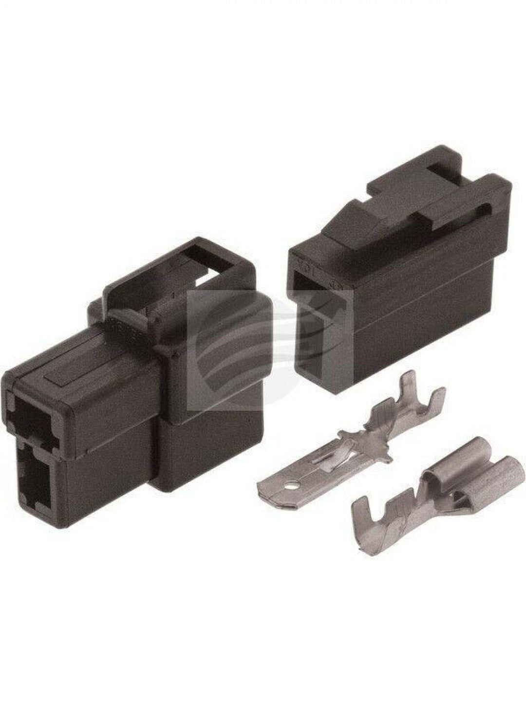 Jaylec - Pack Of 1 Qc Connector Housing Kit 2 Pole Black Male Female
