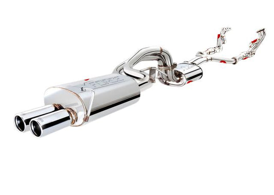 XForce - FORD FALCON XR8 BA/BF V8 SEDAN (2003-2007) 2-1/2″ Twin Stainless Steel Cat Back