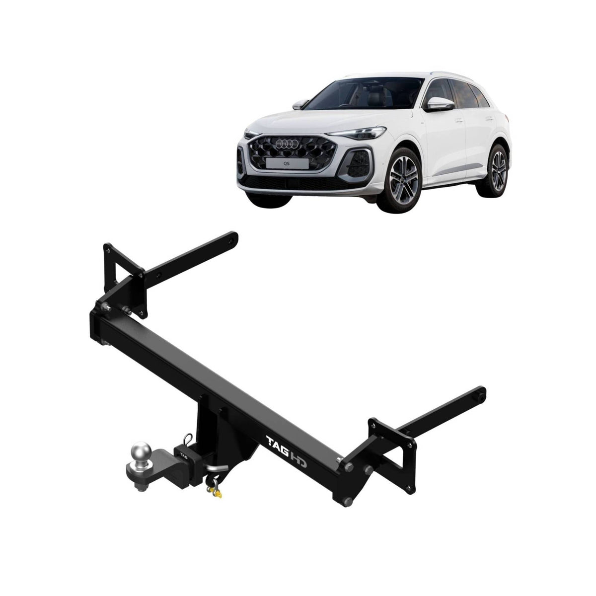 TAG Heavy Duty Towbar & Direct Fit Wiring for Audi Q5 FYB FYT and 2021-on | 2000kg towing - T7PA39-K201