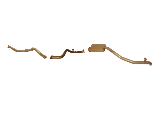 King Brown - Toyota Landcruiser 70/79 Series V8 4.5L Single Turbo Ute March 2007 to August 2016 (without DPF/Air Purifier) - Single 3" with Rear Muffler.