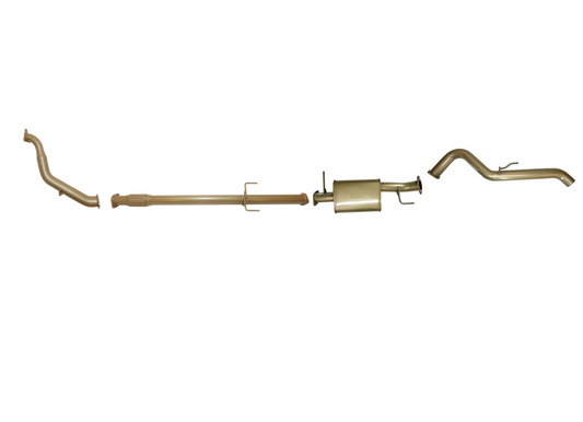 King Brown - Mitsubishi Triton ML/MN 2.5L TD Dual Cab 2008 to 2015 - Single 3" with Rear Pipe Only Option Kit.