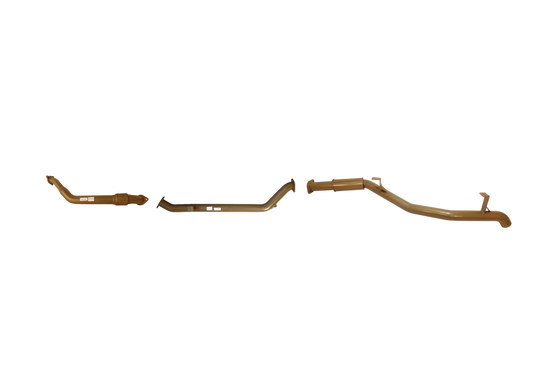 King Brown - Toyota Landcruiser 70/79 Series V8 4.5L Single Turbo Dual Cab Ute October 2012 to August 2016 (without DPF/Air Purifier) - Single 3" Rear with Resonator Kit