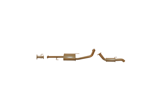 King Brown - Toyota Prado 120 Series 4L V6 Petrol 2002 to 2009 - Single 2 1/2" CAT Back Kit