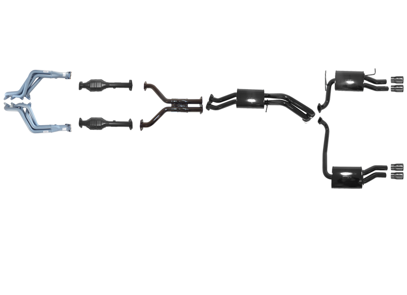 Pacemaker - Ford Falcon GT FG and FG-X XR8 5.0L Supercharged Coyote Tuned Headers And Full System - Duel Outlet