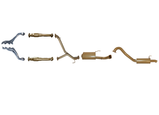 King Brown - Toyota Landcruiser 100 Series V8 4.7L Petrol 1998/2008 - Single 3" with Cats and Headers Kit.
