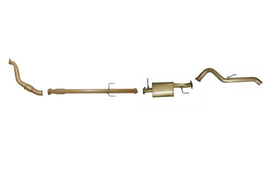 King Brown - Mitsubishi Triton ML/MN 2.5L TD Dual Cab 2008 to 2015 - Single 3" with CAT and Rear Pipe Only Option Kit