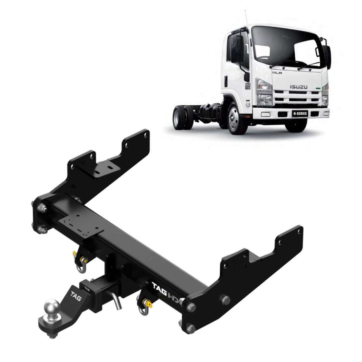 TAG Towbar Heavy Duty for Isuzu Nlr200 2013-2024 | 4000kg towing - T7H769-K301