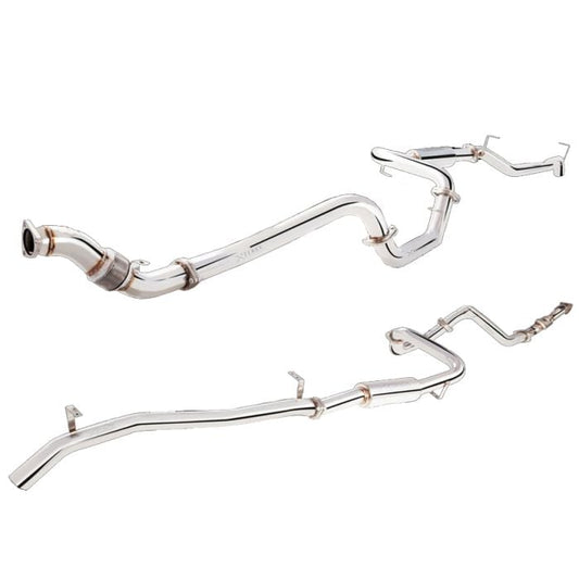 XFORCE - TOYOTA LANDCRUISER 76 SERIES WAGON (2007-2016), 3″ Turbo Back System with Cat Converter Mild Steel