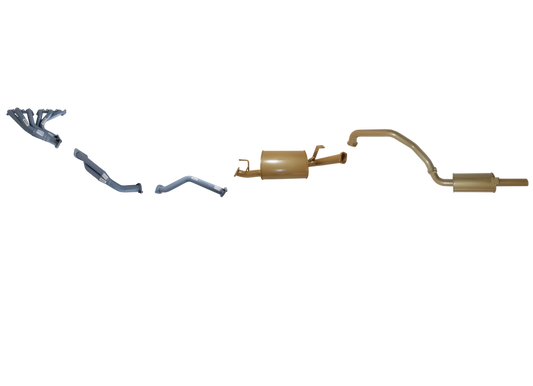 King Brown - Toyota Landcruiser 100/105 Series 6 Cyl 4.5L Petrol 1998/2008 - Single 2 1/2" with Headers Kit