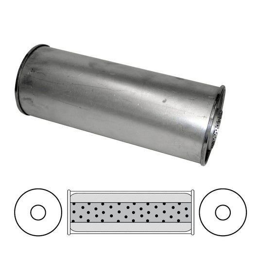 Redback 6" Round, 16" Long, 3" Centre/Centre - Megaflow - O834MN