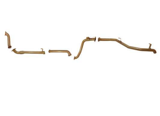 King Brown - Toyota Landcruiser 78 Series 1HDJ 6 Cylinder Turbo Diesel Troopy Aug 2001 to  March 2007 - Single 3" Rear Pipe Only Option Kit.