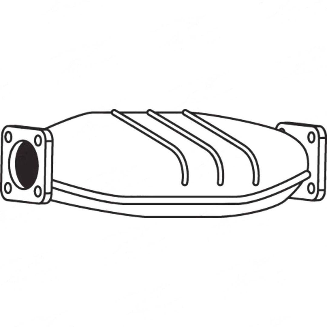 Standard Catalytic Converter - Daewoo Espero KLEJ (1995 - 1997) Sedan (2.0L), 1.5i 1C4 …